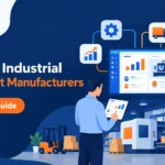CRM for industrial equipment manufacturers guide banner showing dealer and aftermarket sales