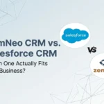 Zemneo CRM vs Salesforce CRM comparison banner