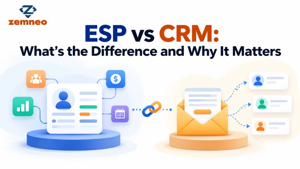 ESP vs CRM difference explained